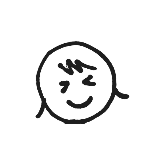 うれしそうな笑顔のイラスト