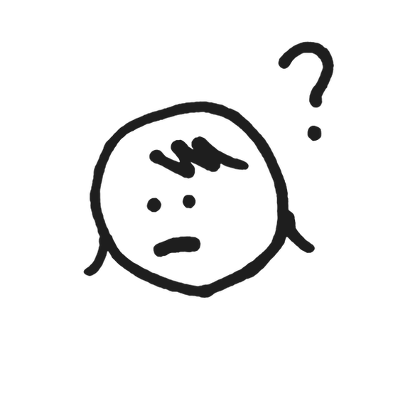 はてな顔のイラスト